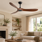 ventilateur noir brun — noir et brun, vue illustrative 1
