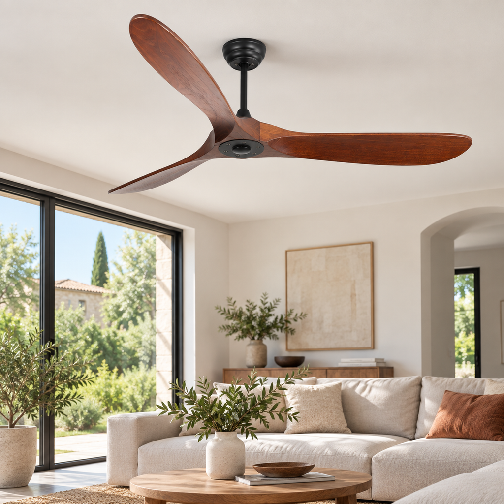 ventilateur noir brun — noir et brun, vue illustrative 3