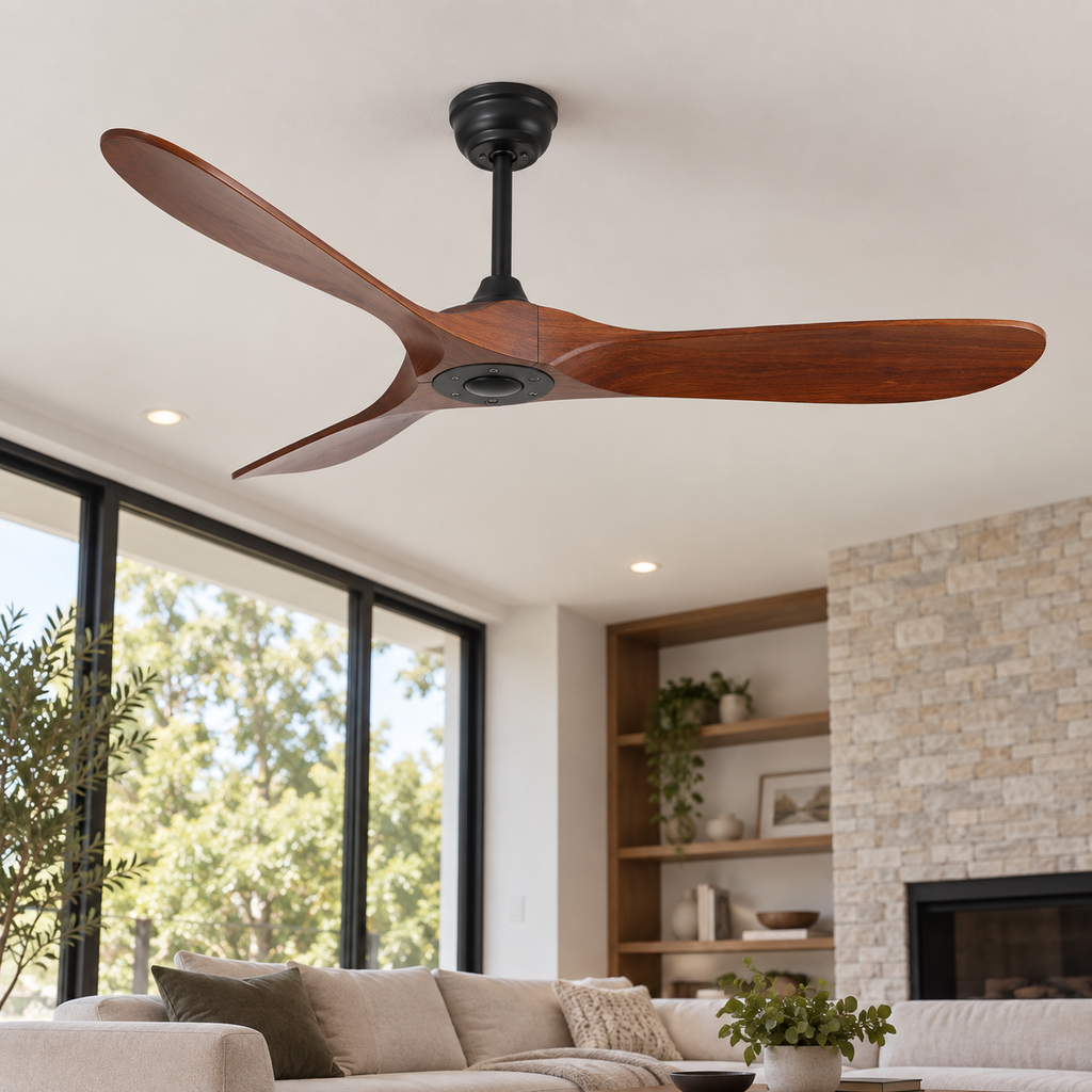 ventilateur noir brun — noir et brun, vue illustrative 5