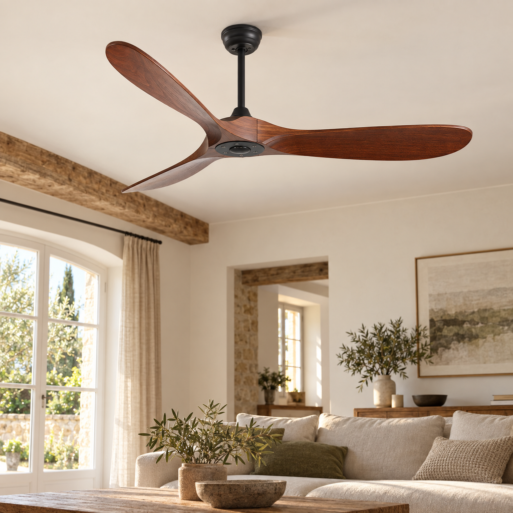 ventilateur noir brun — noir et brun, vue illustrative 7