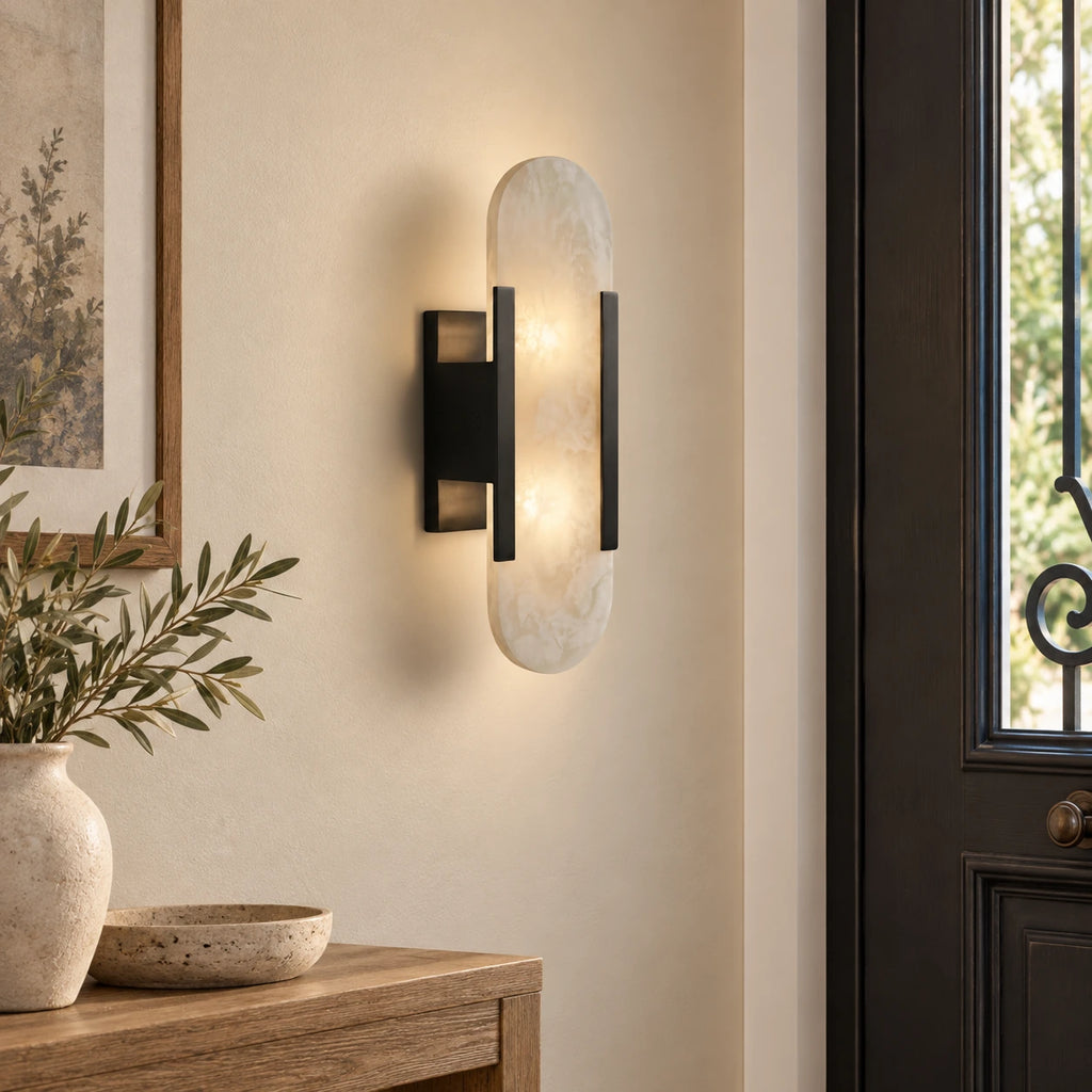 Myria 35 cm Noir — dans une entrée, mise en scène illustrative.