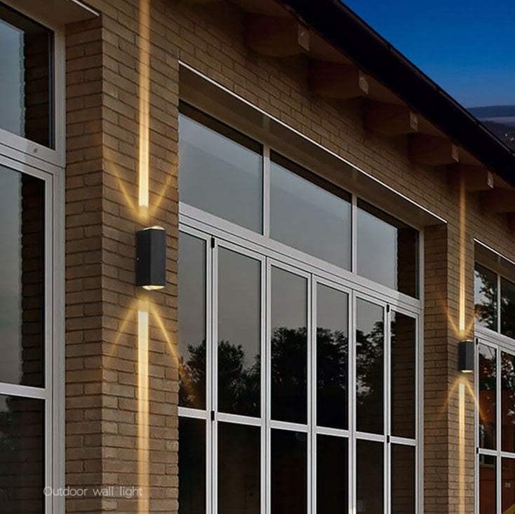 Noctéra | Applique Murale LED Extérieure – Design Moderne et Étanchéité Élégante Lumière Blanche Grande - Un Faisceau Principal Haut & Bas