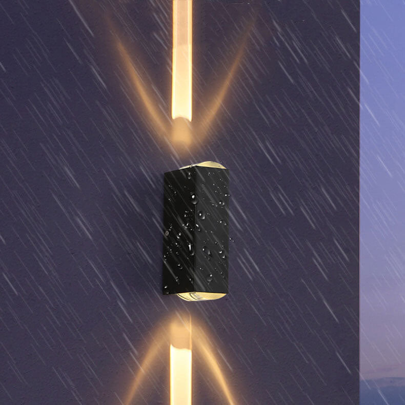 Noctéra | Applique Murale LED Extérieure – Design Moderne et Étanchéité Élégante Lumière Neutre Grande - Un Faisceau Principal Haut & Bas