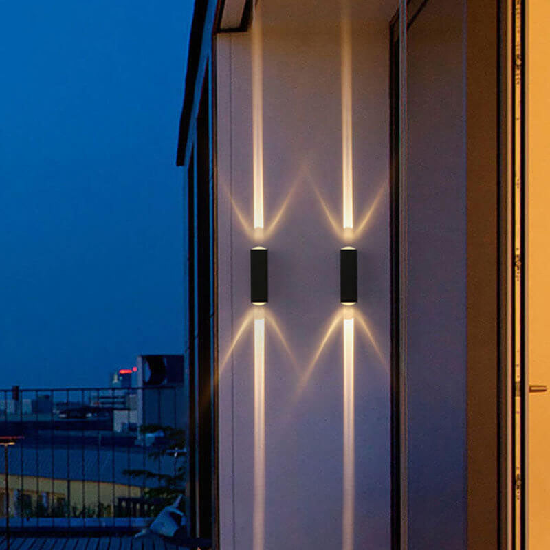 Noctéra | Applique Murale LED Extérieure – Design Moderne et Étanchéité Élégante Lumière Neutre Petite - Un Faisceau Principal Haut & Bas