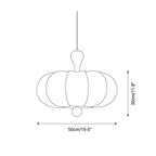 Dimensions de la suspension Nolune Ø 50 × H 30 cm