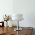 Orélia | Lampe de Table – Design Bauhaus, LED dimmable Blanc