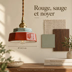Pastille — Choisir les accords de couleur. Création illustrative fondée sur les références du modèle ; décor et ampoule non inclus.