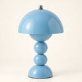 Perlina bleu ciel, lampe de table à pied perlé