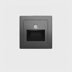Palier — façades avec capteur, finitions noire, blanche, argentée et dorée. Présentation photographique de 12 secondes, sans son.