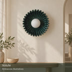 Volute — montage de deux décors créés à partir des références du modèle, 8 secondes, sans son. Aucune démonstration de fonctionnement.