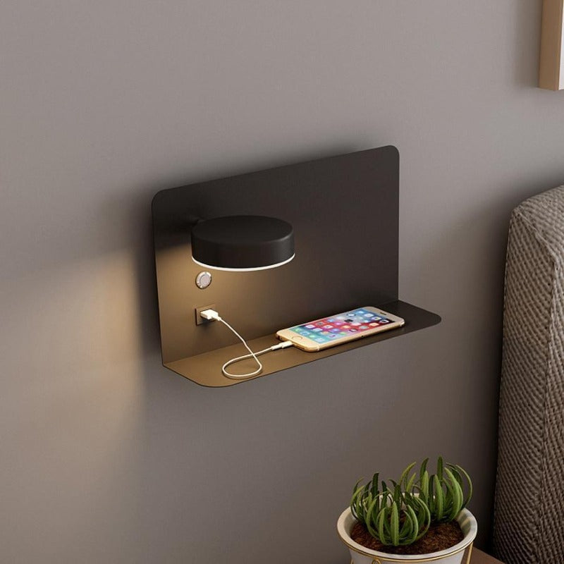 Applique Murale LED Moderne pour Chevet – Avec Port USB et 3 Températures de Couleur pour Décoration de Chambre