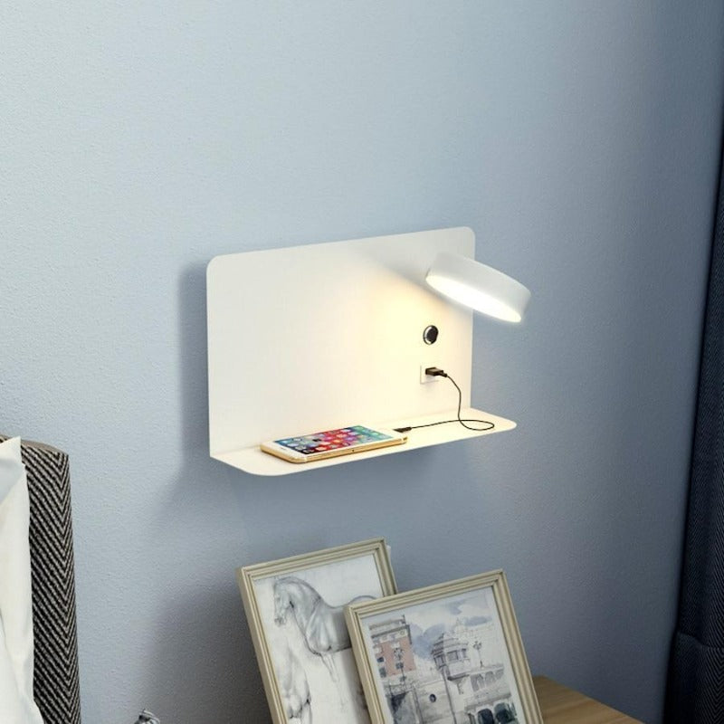 Applique Murale LED Moderne pour Chevet – Avec Port USB et 3 Températures de Couleur pour Décoration de Chambre