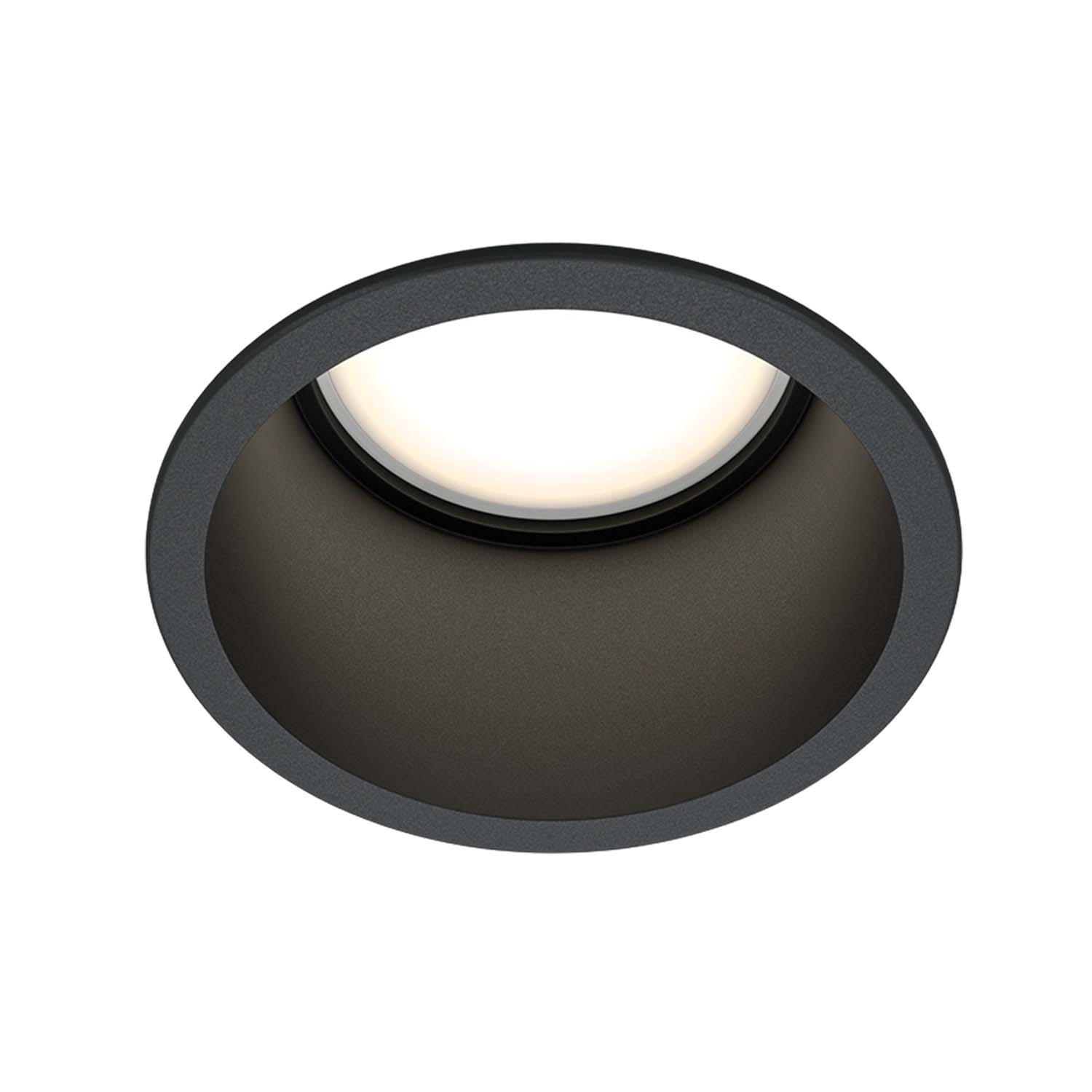 REIF - Spot rond encastré design, noir, blanc ou doré 68mm