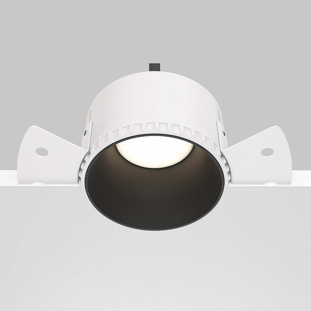 SHARE - Spot encastré invisible rond en acier design et moderne