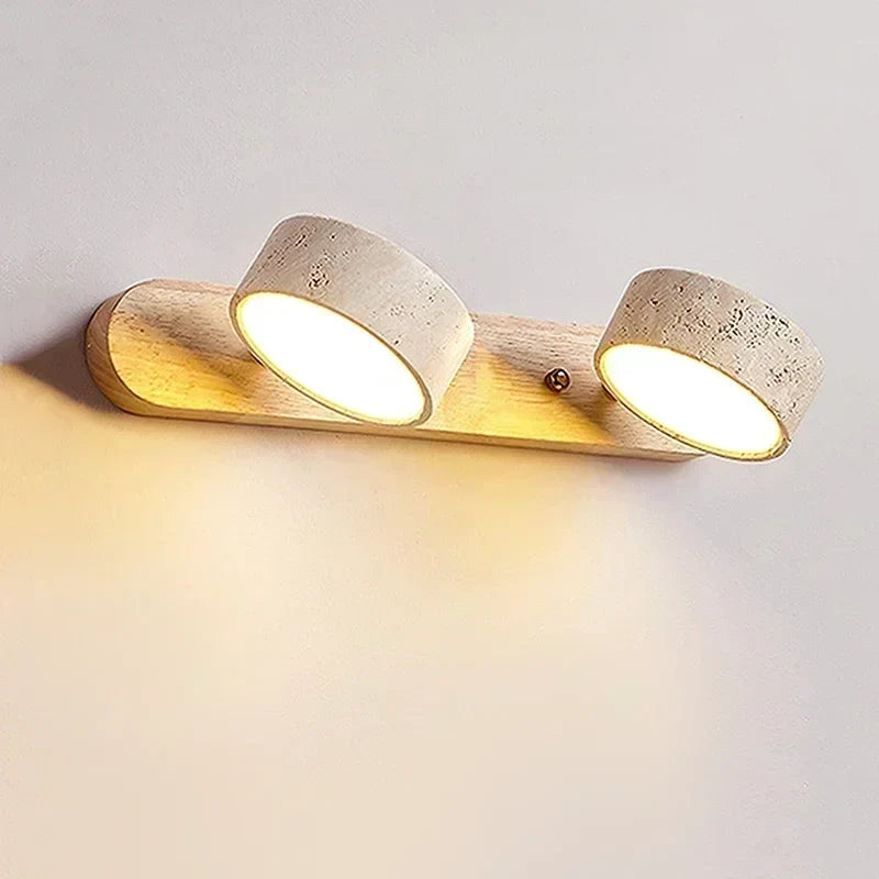 Silex, version bois clair à deux disques, longueur 32 cm