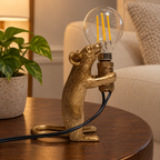 Lampe souris dorée — décor illustratif 4