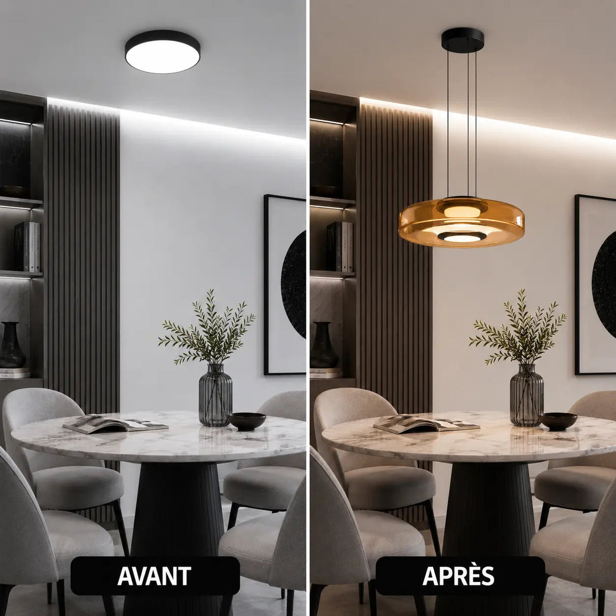 Stratéa Suspension Verre Structure à Plusieurs Niveaux Marketing 3