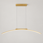 Suspension LED en arc 100 cm — finition dorée