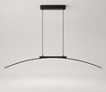Suspension LED en arc 100 cm — finition noire