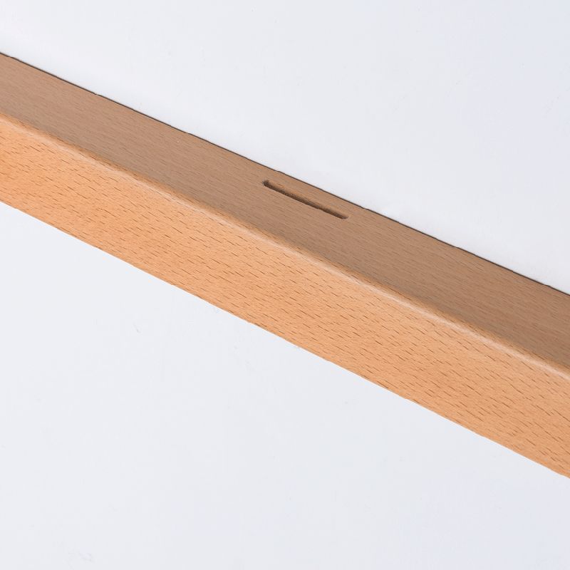 Sylvéline Applique Murale Miroir Linéaire Minimaliste Bois Salon - 13