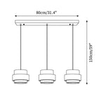 Tavélia — schéma de la platine de 80 cm et hauteur totale de 150 cm