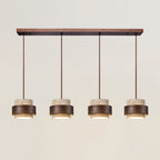 Tavélia — suspension à quatre lampes en ligne
