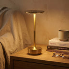 Lampe de Table Dimmable – Or/Argent/Noir, Design Moderne avec Fonction de Charge USB-C pour Salon ou Chambre