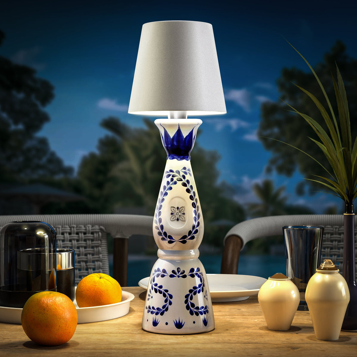 Vinea | Lampe nomade pour bouteille – blanc