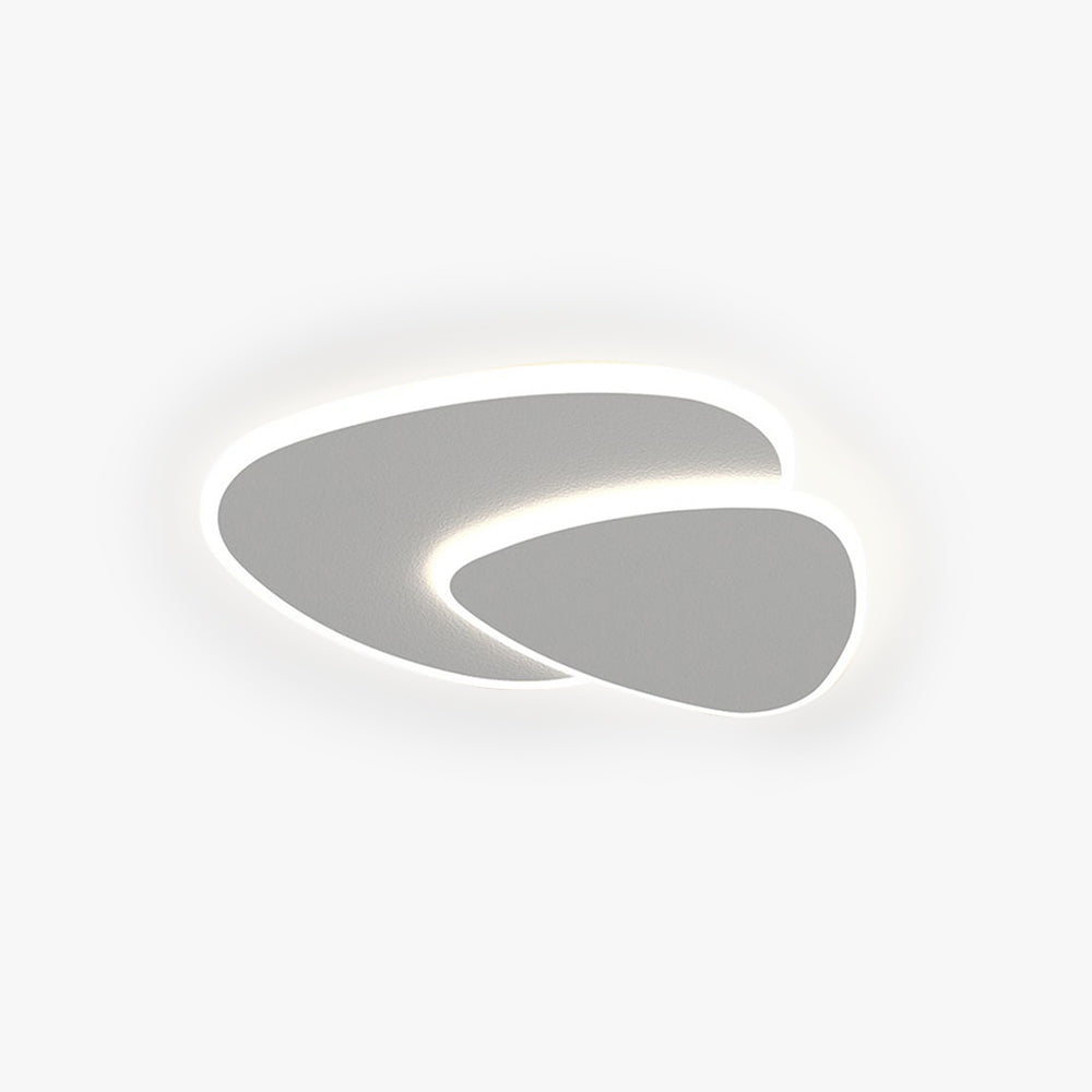 Plafonnier LED Zeno blanc au design géométrique