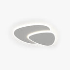 Plafonnier LED Zeno blanc au design géométrique