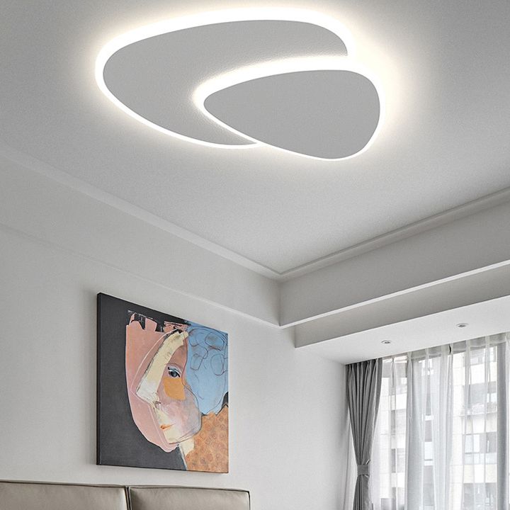Plafonnier Zeno dans un salon contemporain