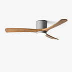 Zéphire — ventilateur de plafond en bois avec lumière, vue 1