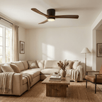 Zéphire — ventilateur de plafond en bois avec lumière, vue 4