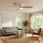Zéphire — ventilateur de plafond en bois avec lumière, vue 5