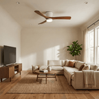 Zéphire — ventilateur de plafond en bois avec lumière, vue 7